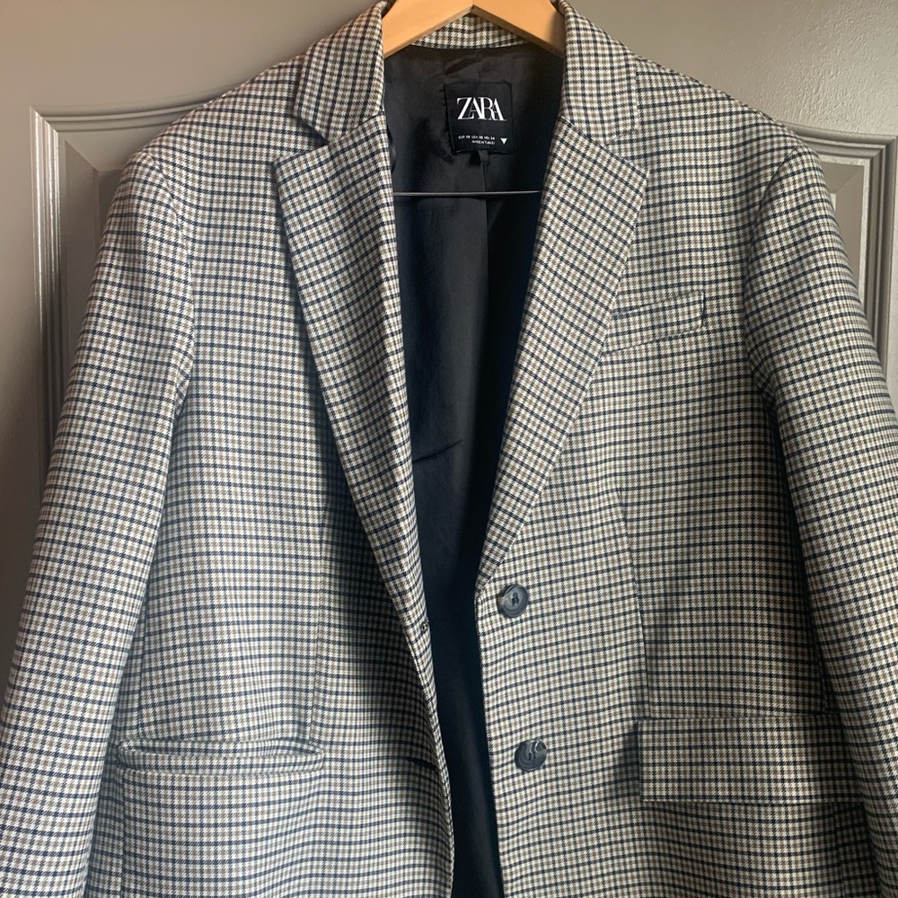 Zara Checked Blazer